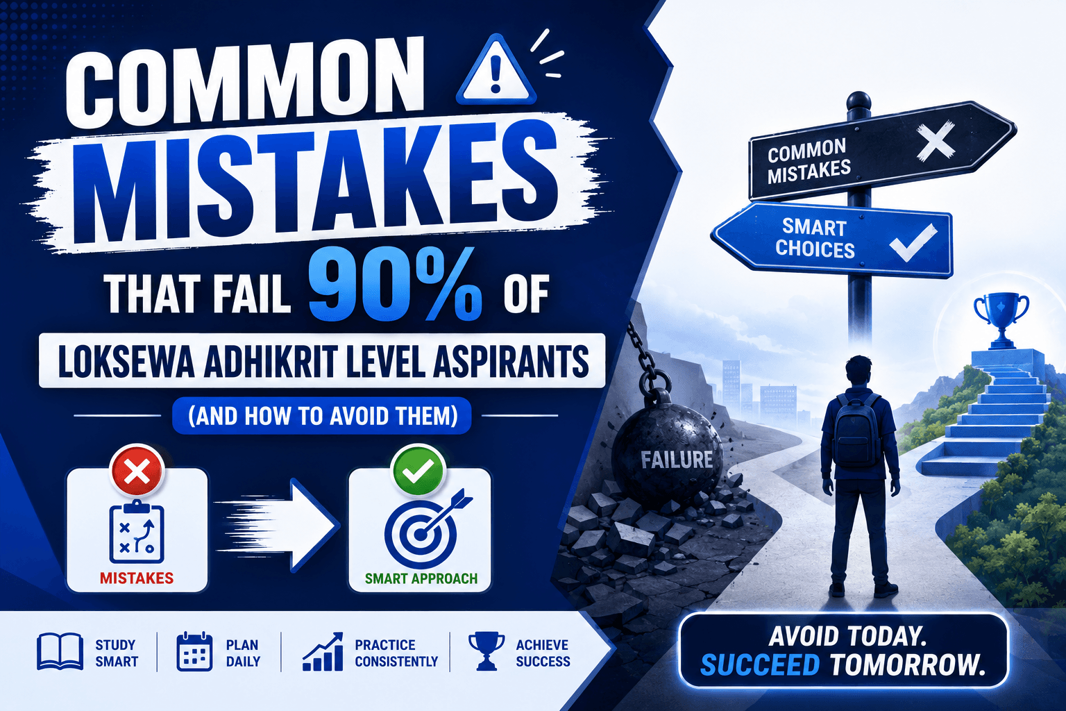 Common Mistakes That Fail 90% of Loksewa Adhikrit Level Aspirants (And How to Avoid Them)